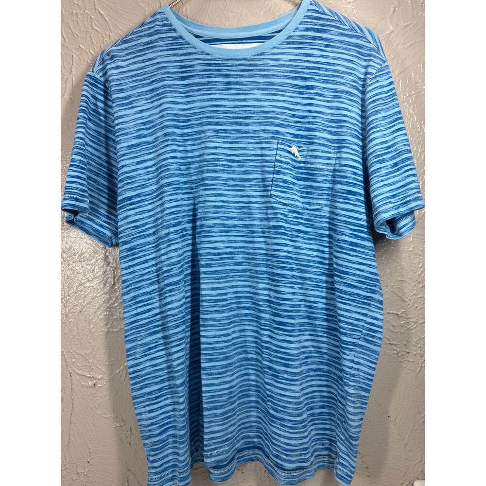 Tommy Bahama Mens Relax Round Neck Striped Cotton Summer T-Shirt Size Medium